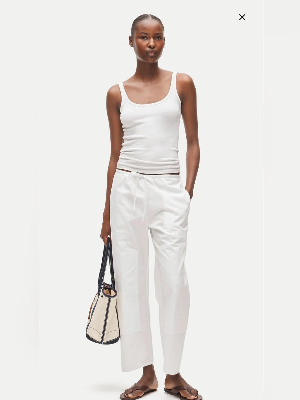 J Crew Luna pant in cotton poplin